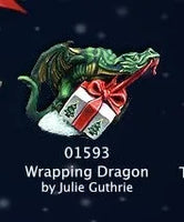 Christmas Wrapping Dragon 01593 (metal) Limited Edition