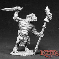 Lizardman Shaman Metal 02392