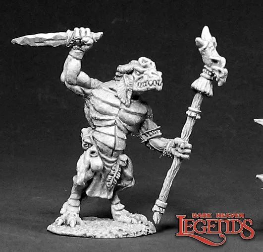 Lizardman Shaman Metal 02392
