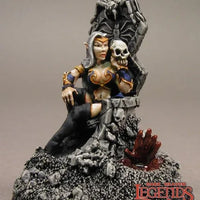 Dark Elf Queen on Throne 02577 (metal)