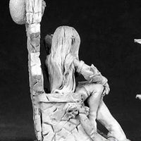 Dark Elf Queen on Throne 02577 (metal)