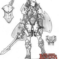 Neroli, Female Half Orc  02946 (metal)