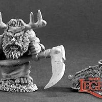 Dwarf Druid and Badger 03216 (metal)