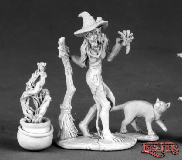 Witch, Cauldron & Cat 03549 (metal)