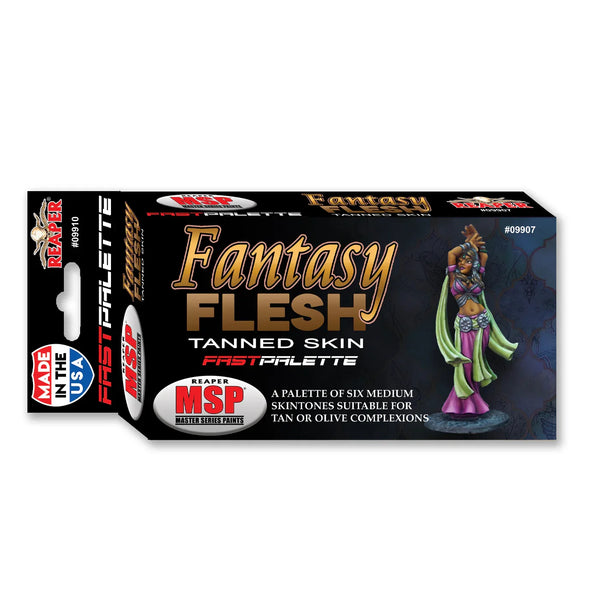 Reaper Fast Palette: Fantasy Flesh - Tanned Skin (Medium Skintones) 09907