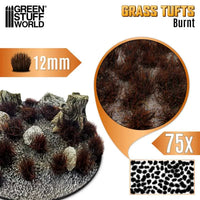 Grass TUFTS - 12mm self-adhesive - 75x - Burnt 12944