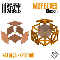 Classic Wood Crates 4+2 Kisten Hout 10298