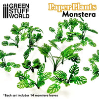 Papierpflanzen – Lasergeschnittene Papierpflanzen Monstera 10368