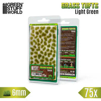 Grass TUFTS - 6mm self-adhesive -75x Light Green 10674