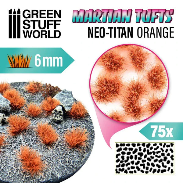 Martian Fluor Tufts 6mm - NEO-TITAN ORANGE 10680