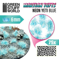 Martian Fluor Tufts 6mm - NEON YETI BLUE 10684