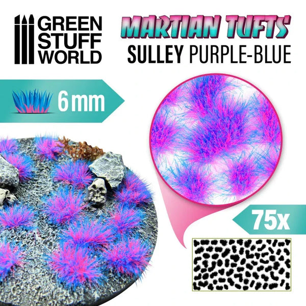 Marsianische Fluoreszenzbüschel 6 mm - SULLEY PURPUR-BLAU 10685