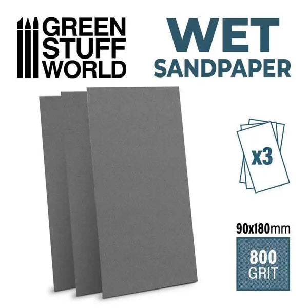 Wet water proof SandPaper 180x90mm - 800 grit 10702