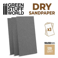 SandPaper 180x90mm - DRY 120 grit 10705