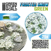 Shrubs TUFTS - 6mm self-adhesive - FROSTED SNOW - GREEN 10726