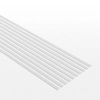 Green Stuff World uPVC Plasticard - Profile Xtra-thin 0.25mm x 2mm 10824