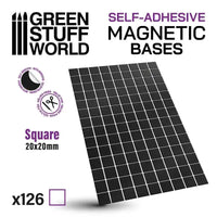 Square Magnetic Sheet SELF-ADHESIVE 20x20mm 10848