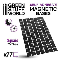 Square Magnetic Sheet SELF-ADHESIVE 25x25mm 10849