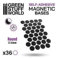 Round Magnetic Sheet SELF-ADHESIVE - 32mm 10863