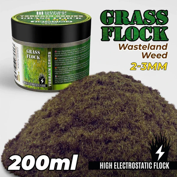 Static Grass Flock 2-3mm - WASTELAND WEED - 200 ml 11143