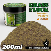 Static Grass Flock 4-6mm - SAVANNA PASTURE - 200 ml 11153