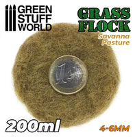 Static Grass Flock 4-6mm - SAVANNA PASTURE - 200 ml 11153