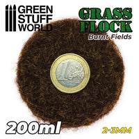 Static Grass Flock 2-3mm - BURNT FIELDS - 200 ml 11149