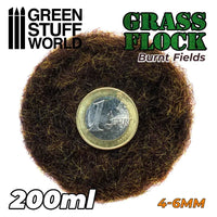 Static Grass Flock 4-6mm - BURNT FIELDS - 200 ml 11162