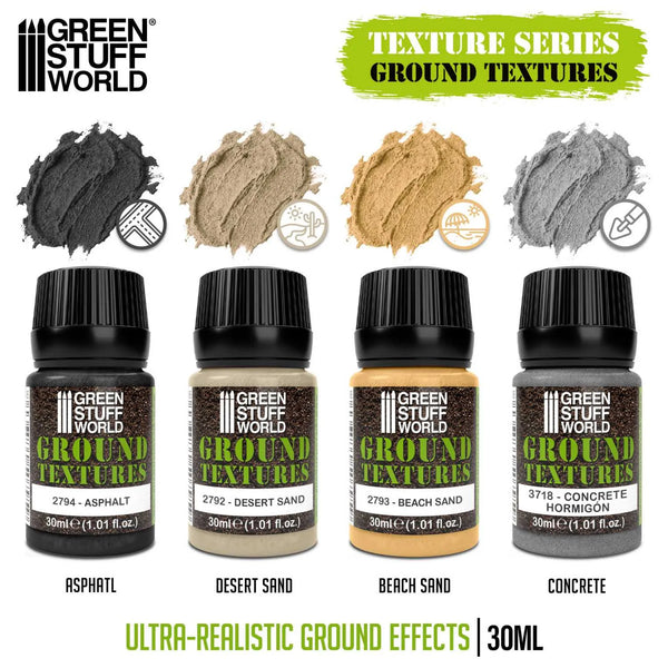Green Stuff World Ground textures set 30ml 11275
