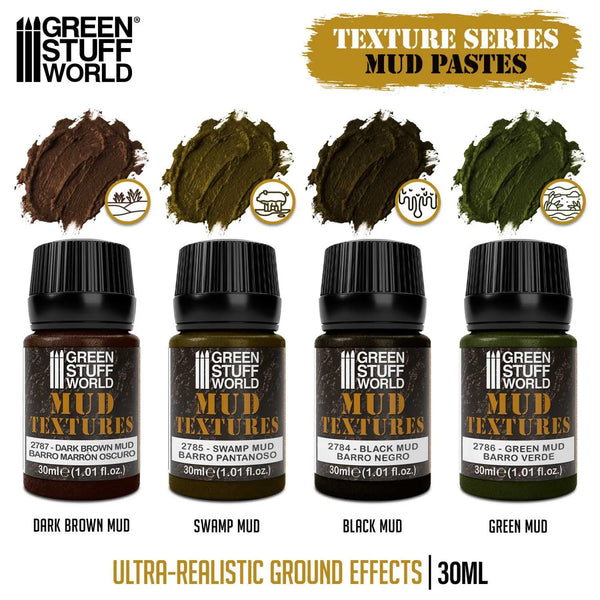 Green Stuff World Mud textures set 30ml 11279