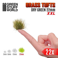 Grass TUFTS XXL 22mm self-adhesive Dry Green 11449
