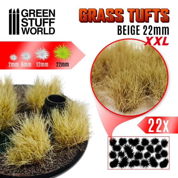 Grass TUFTS XXL  22mm self-adhesive BEIGE 11450