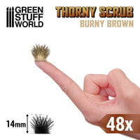 Thorny Spiky Scrubs - BURNY BROWN 11506