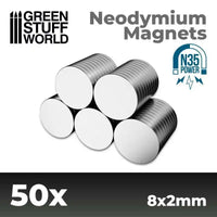 Neodymium Magnets 8x2mm - 50 units (N35) 11517