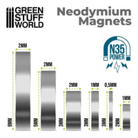 Neodym-Magnete 5x2mm - 50 Stück (N35) 9054