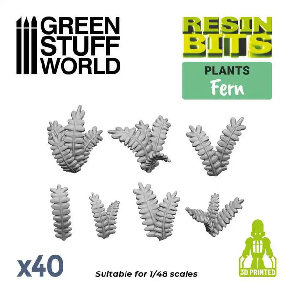 40x Fern leaves Varen Bladeren set 11605