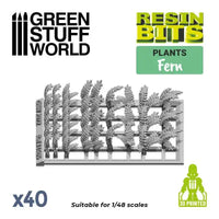 40x Fern leaves Varen Bladeren set 11605