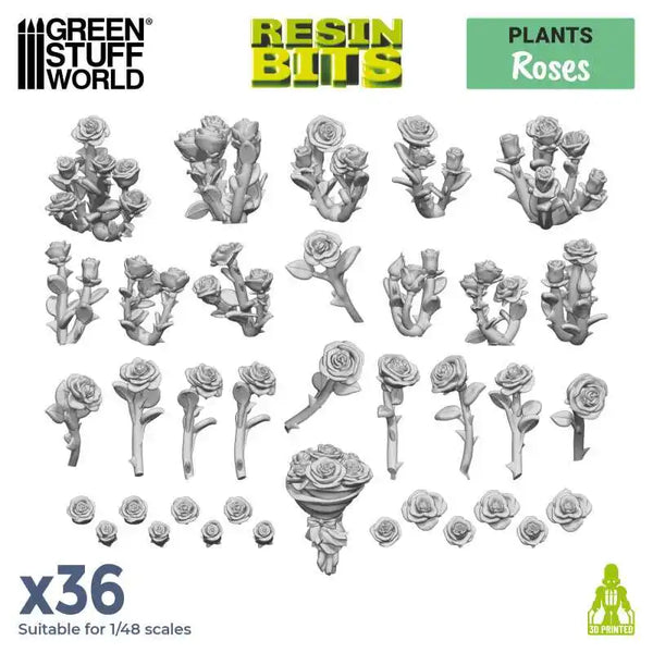 3D printed set - Roses 11617