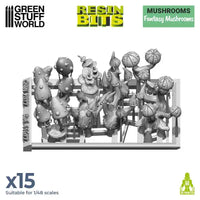 Fantasy Mushrooms 15x - 3D Printed Set 11622