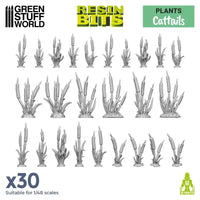CATTAILS Plants 30x - 3D printed set 11626