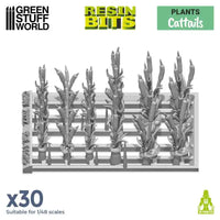 CATTAILS Plants 30x - 3D printed set 11626