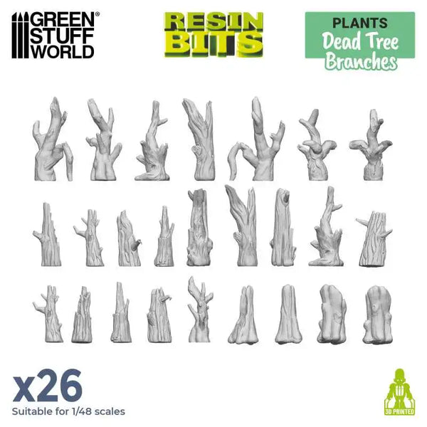 3D printed set - Dead Tree Brushes 11630