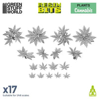 3D-gedrucktes Set - Cannabis 11631