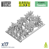3D-gedrucktes Set - Cannabis 11631