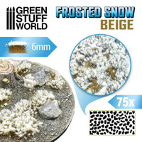 Shrubs TUFTS - 6mm self-adhesive - FROSTED SNOW - BEIGE 11789