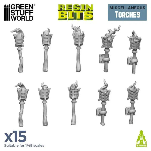 3D printed set - Torches 12241