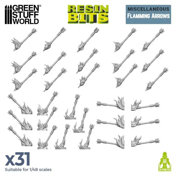 3D printed set - Flamming Arrows 12243
