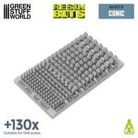3D Printed Set - Micro Rivets - Conical Conisch 12245