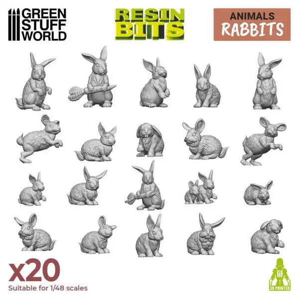 3D-gedrucktes Set – Kaninchen 12290