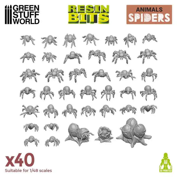 3D printed set - Small Spiders 12296